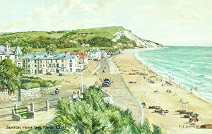 Frank Collection: Seaton, Devon, viewed from West Cliff