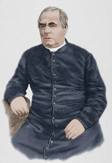 Images Dated 9th February 2014: Sebastian Kneipp (1821-1897). Engraving. Colored