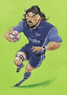 Sébastien Chabal, rugbyman de l'équipe de France de rugby