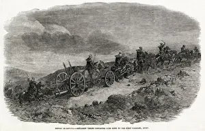 Before Sebastopol: Artillery taking Lancaster guns down to the first parallel Before Sebastopol: Artillery taking Lancaster guns down to the first parallel
