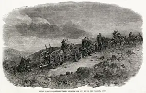 Movements Prints: Before Sebastopol: Artillery taking Lancaster guns down to the first parallel