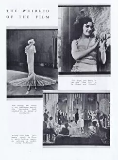 Two secenes of Mae Murray in the film Jazzmania