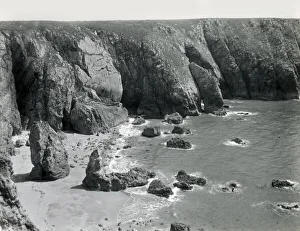 Secluded Prints: Secluded beach on the rocky Pembrokeshire coastline