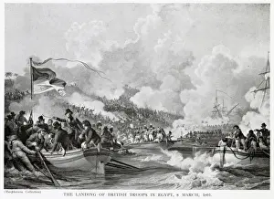 Positions Prints: Second Battle of Aboukir: General Abercromby leads 5000 British troops as they disembark