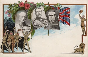 Images Dated 27th May 2016: Second Boer War - British Military Commanders - Victory card