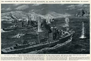 Abreast Gallery: Second British action in Narvik harbour by G. H. Davis