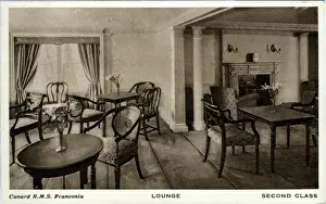 Second Class Lounge, Cunard RMS Franconia