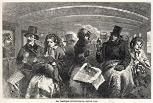 Images Dated 7th March 2018: Second class passengers going home for Christmas 1859