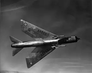 Lightning Prints: The second English Electric P1B Lightning XA853 in flight