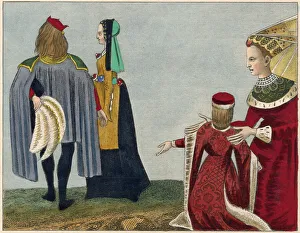 Kirtle Collection: Second half of C15th. Man: demi-gown with hanging sleeves