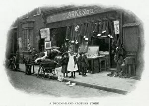 Images Dated 14th August 2019: Second-hand clothes store 1903