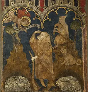 Bagpipes Prints: Second Master of Olite (14th century). The Annunciation to t