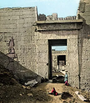 Images Dated 7th May 2021: The second Propylon at Medinet Abu, Egypt