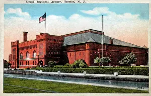 Regimental Prints: Second Regimental Armory, Trenton, New Jersey, USA