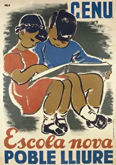 Goal Prints: Second Spanish Republic. Escola nova, poble lliure