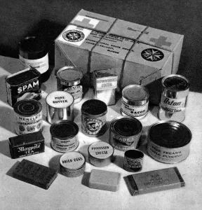 Packages Prints: A Second World War Red Cross food parcel