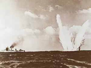 Exploit Gallery: Second World War. Underwater mine explosion