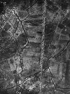 Aerial Photography Gallery: Secret WW1 Aerial-Photography Vertical Photograph with N?