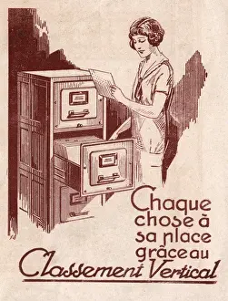 Secretaries Prints: Secretary, Filing Cabinet