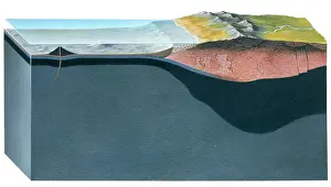 Crust Prints: Section through the Earths crust