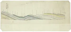 Nottinghamshire Prints: Section of England: Chesterfield to Bolsover