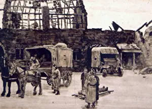 Anglaise Prints: Section Sanitaire Anglaise at Coxyde, 1917