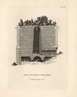 Section through the Tomb of Cecilia Metella