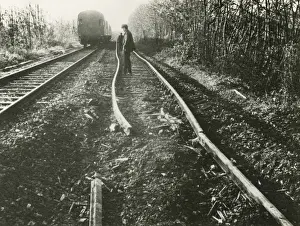 Derailment Prints: Section of track after a derailment