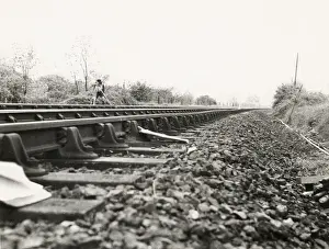 Variation Prints: Section of track showing cyclic variation in cant