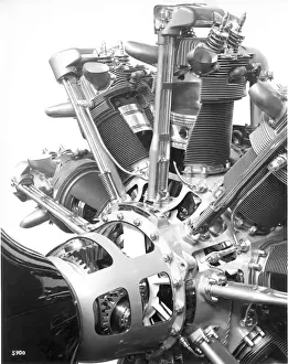 Pegasus Prints: A sectioned Bristol Pegasus radial at the 1934 Paris Salon
