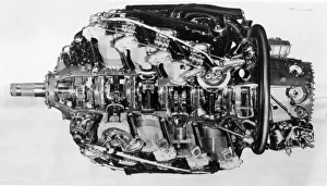 Whitney Prints: A sectioned Pratt & Whitney R-4360 Wasp Major radial