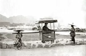 Sedan Chair, Hong Kong circa 1890