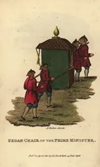 Sedan Prints: Sedan chair of the Prime Minister, Qing Dynasty China