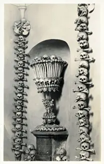 Czech Prints: Sedlec, Kutna Hora, Czech Republic - The Sedlec Ossuary