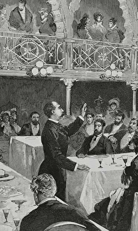 Indoors Prints: Segismundo Moret y Prendergast (1838-1913). Politician