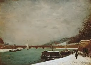 Aven Prints: The Seine at the Pont d Iena, Winter
