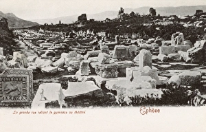 Images Dated 16th December 2011: Selcuk - Road between the Gymansium and the Theatre