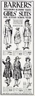 Images Dated 10th November 2020: A selection of Barkers well known economy values girls suits for Autumn school wear