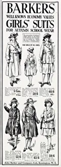 Images Dated 10th November 2020: A selection of Barkers well known economy values girls suits for Autumn school wear