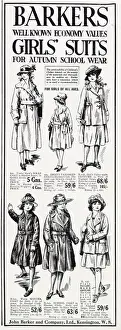 Childs Prints: A selection of Barkers well known economy values girls suits for Autumn school wear