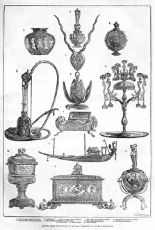 A selection of the Princes gifts, 1876