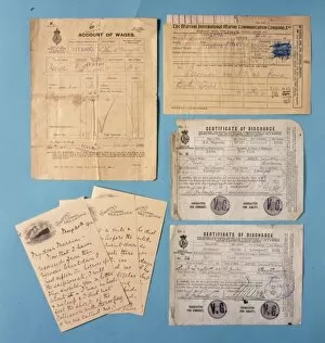 Selection of Titanic paperwork