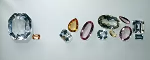 A selection of topaz cut stones