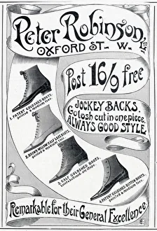 Images Dated 21st November 2020: A selection of Victorian laced or buttoned pointed boots. 1901