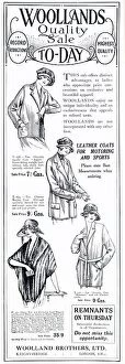 Loose Collection: A selection of women's loose jackets for sale. Date: 1921