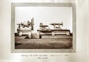 Lathe Prints: Self-acting gap lathe, light pattern