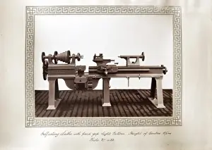 Lathe Prints: Self-acting lathe with fixed gap, light pattern