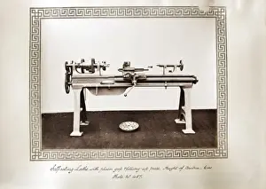 Lathe Prints: Self-acting lathe with plain gap and filling up piece