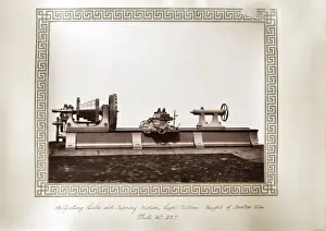 Lathe Prints: Self-acting lathe with tapering motion
