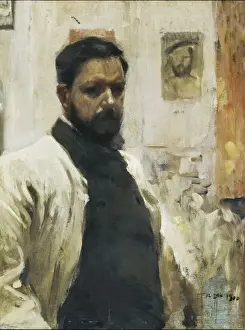 Impressionists Prints: Self-Portrait. 1900. Post-Impressionism. Oil